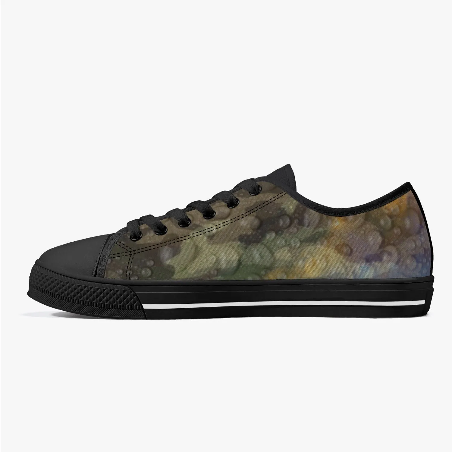 178. Rachvid Camouflage Classic Low-Top Canvas Shoes - White/Black