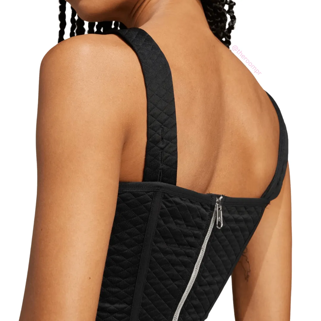 Adidas Women's Premium Corset Top - Reversible Black