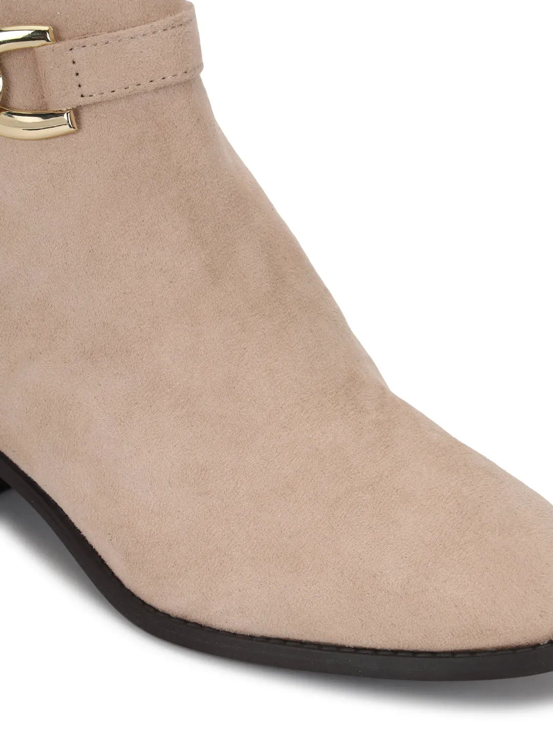 Beige Suede High-End-Fashion Stylish Ankle Boots (TC-OS-BO-02-BEIGSUE)