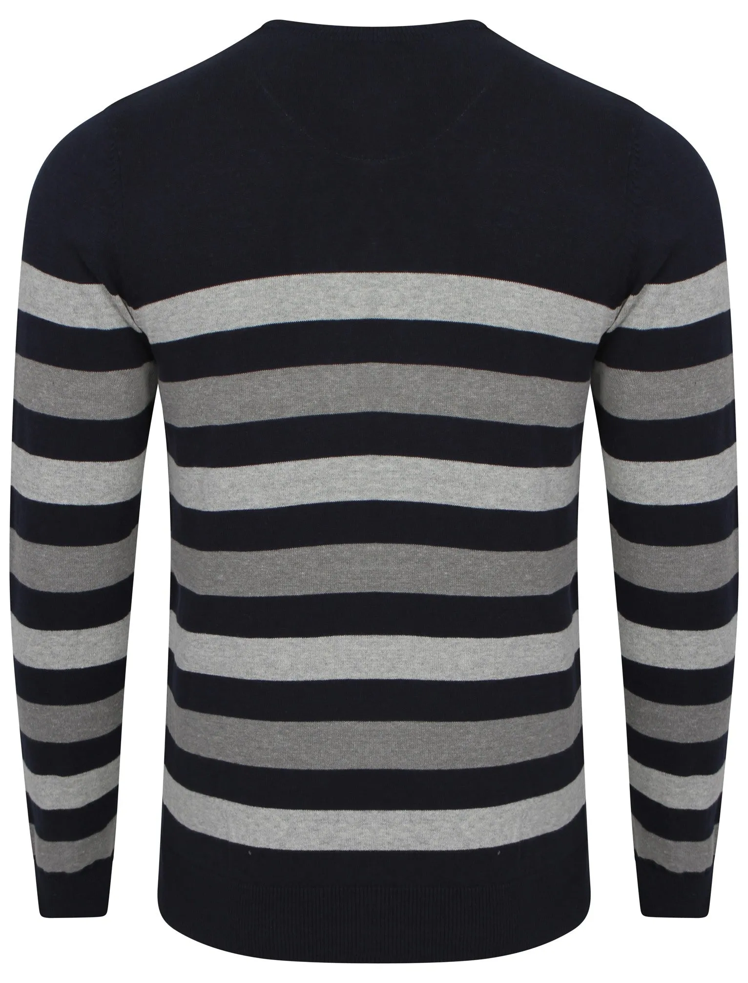 Breton V-neck stripe jumper in blue - Dissident