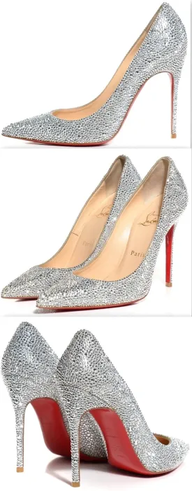 Burma Strass Decollete 554 100 Pumps 37 Silver