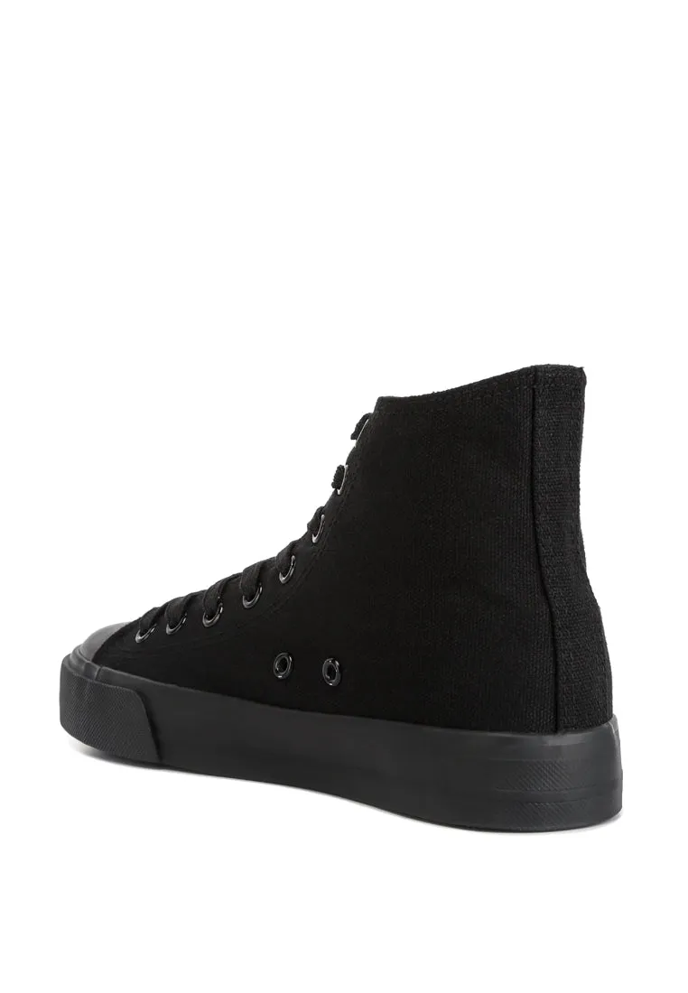 Carew Solid Canvas High Top Sneakers