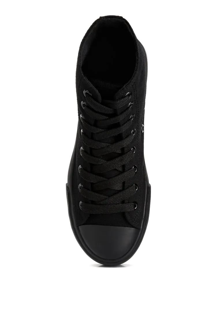 Carew Solid Canvas High Top Sneakers