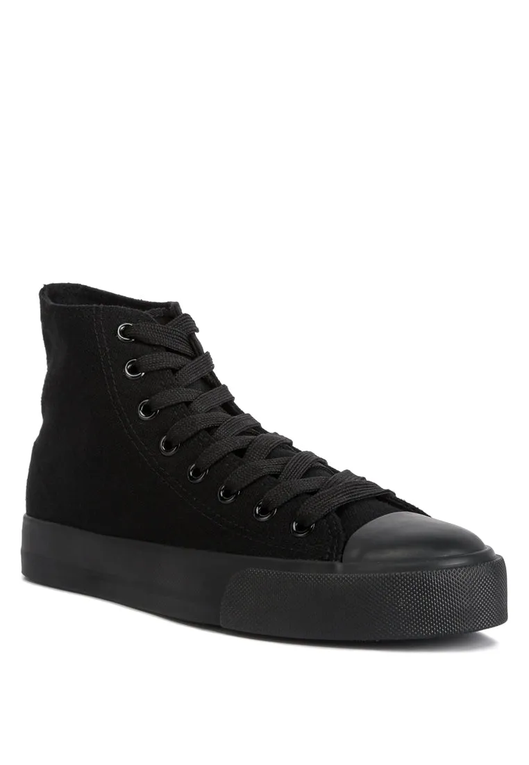 Carew Solid Canvas High Top Sneakers