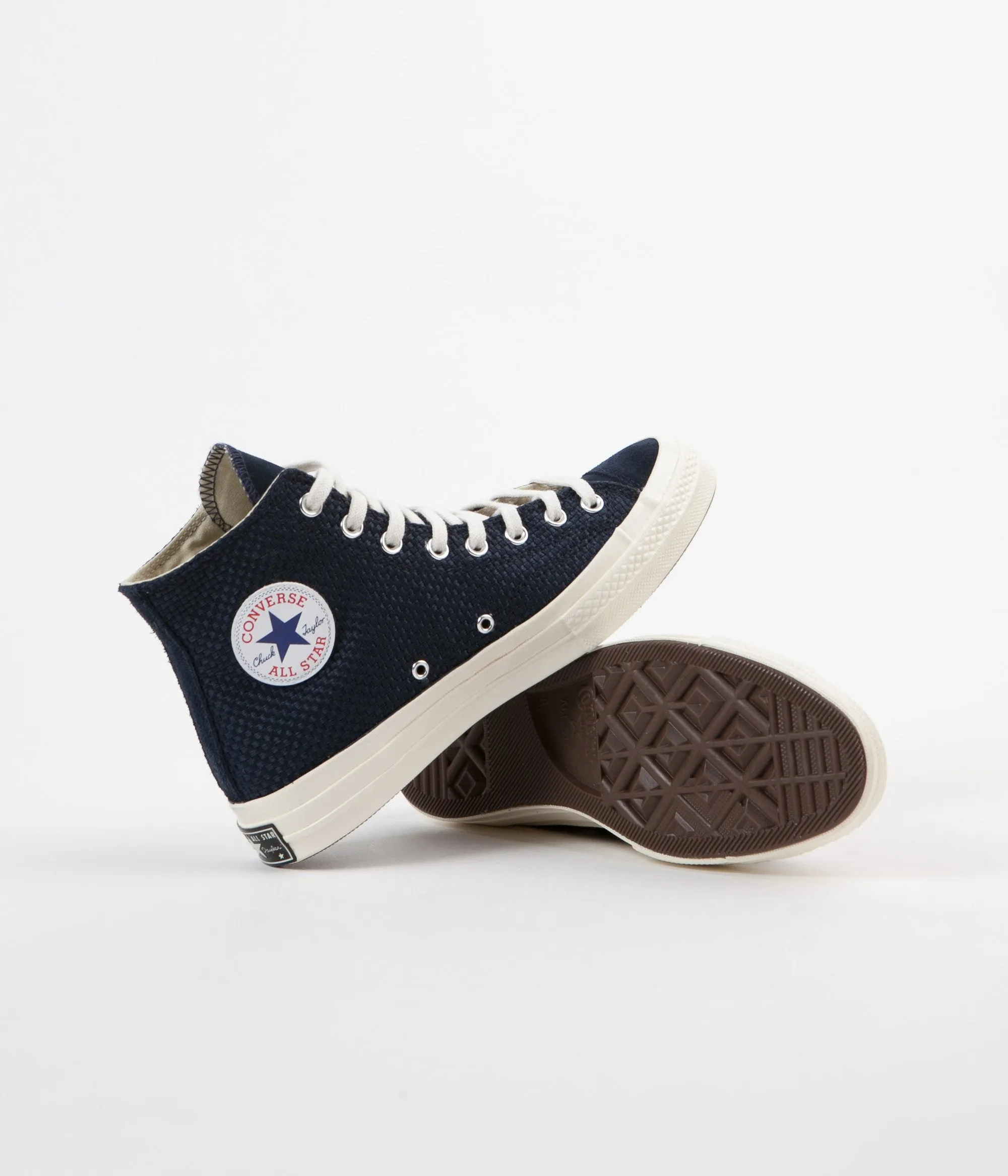 Converse CTAS 70's Hi Woven Shoes - Obsidian / Egret / Egret