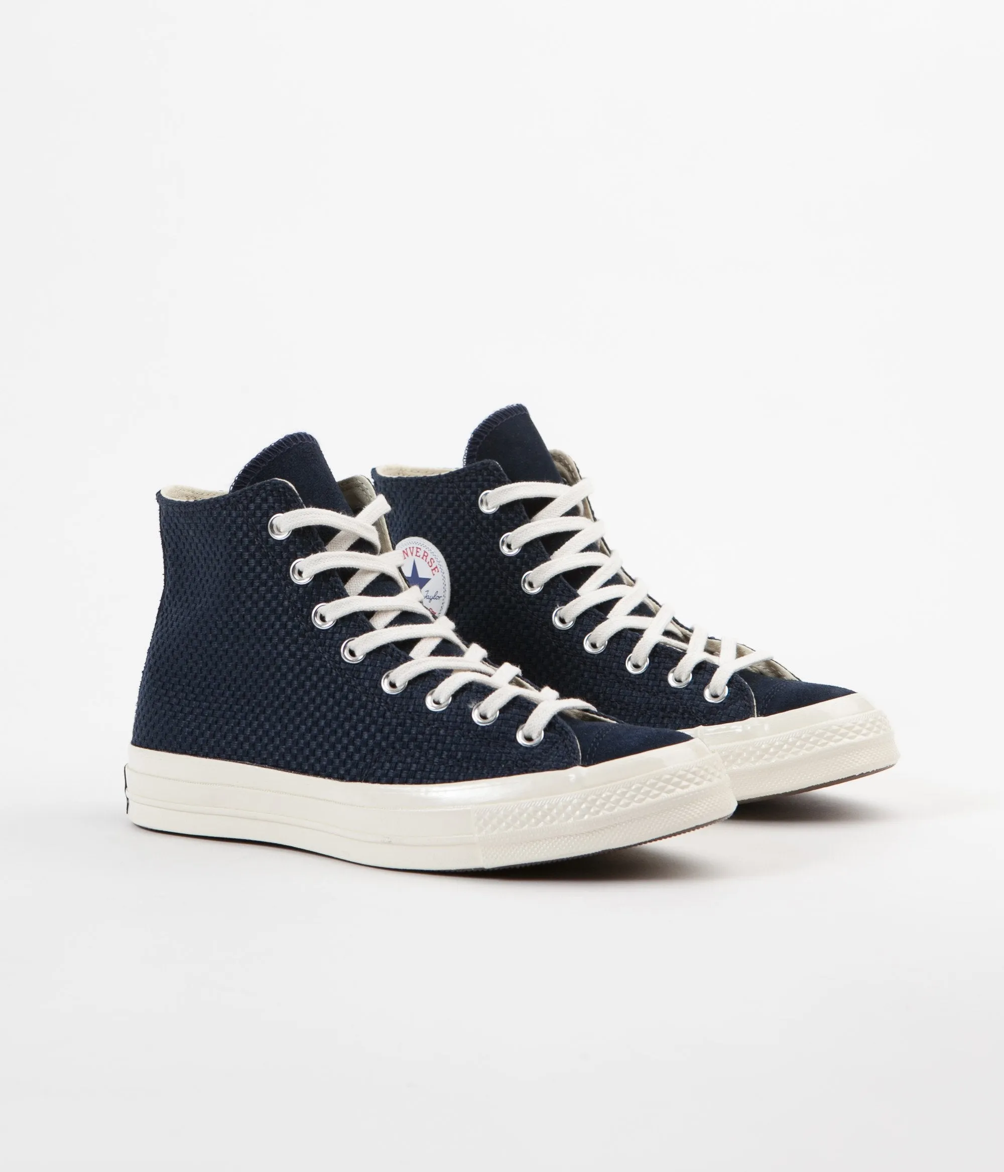 Converse CTAS 70's Hi Woven Shoes - Obsidian / Egret / Egret