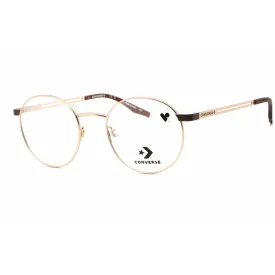 Converse Men's Eyeglasses - Full Rim Satin Gold Metal Round Shape Frame | CV1001 717