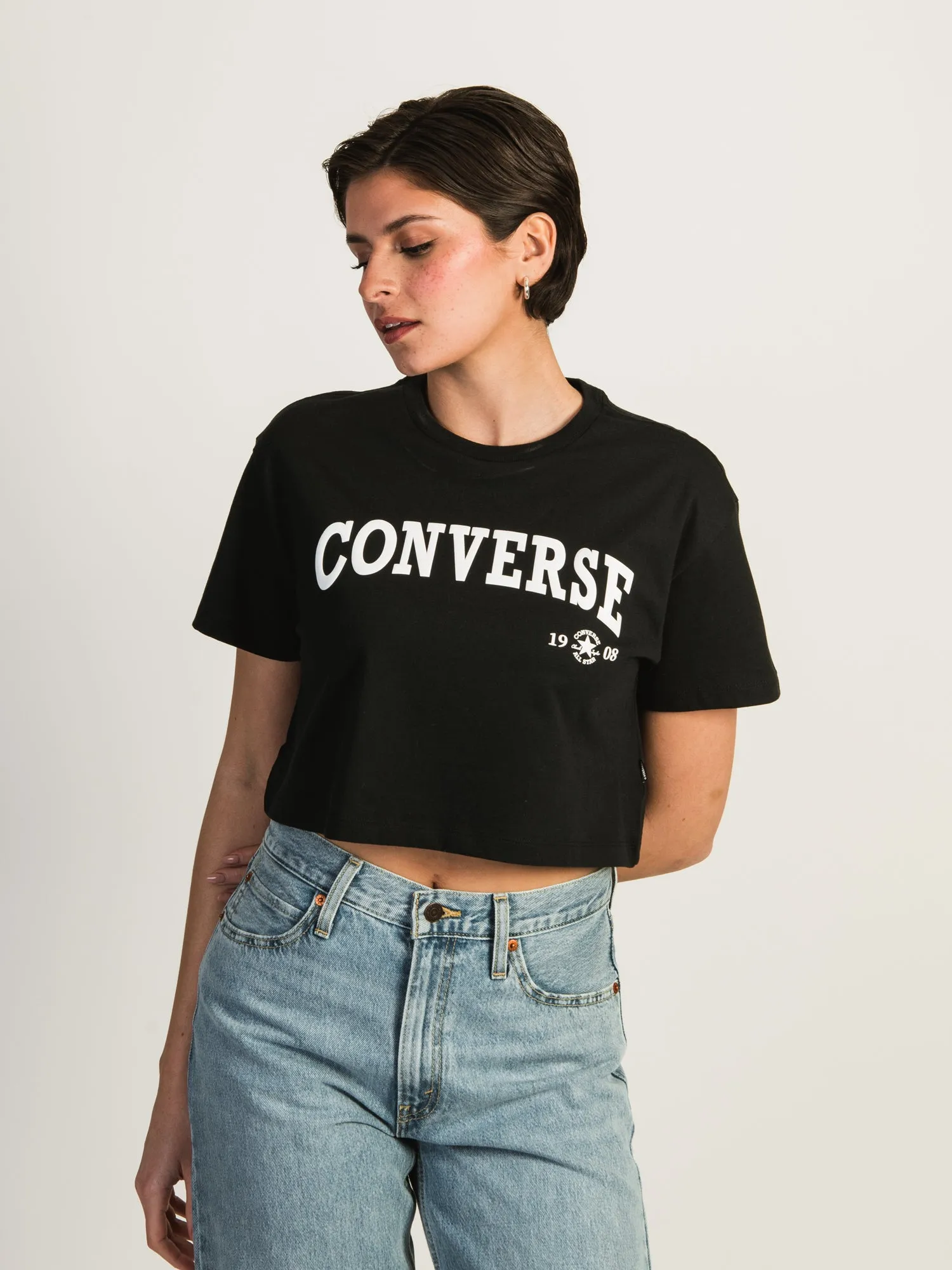 CONVERSE RETRO CHUCK CROPPED T-SHIRT