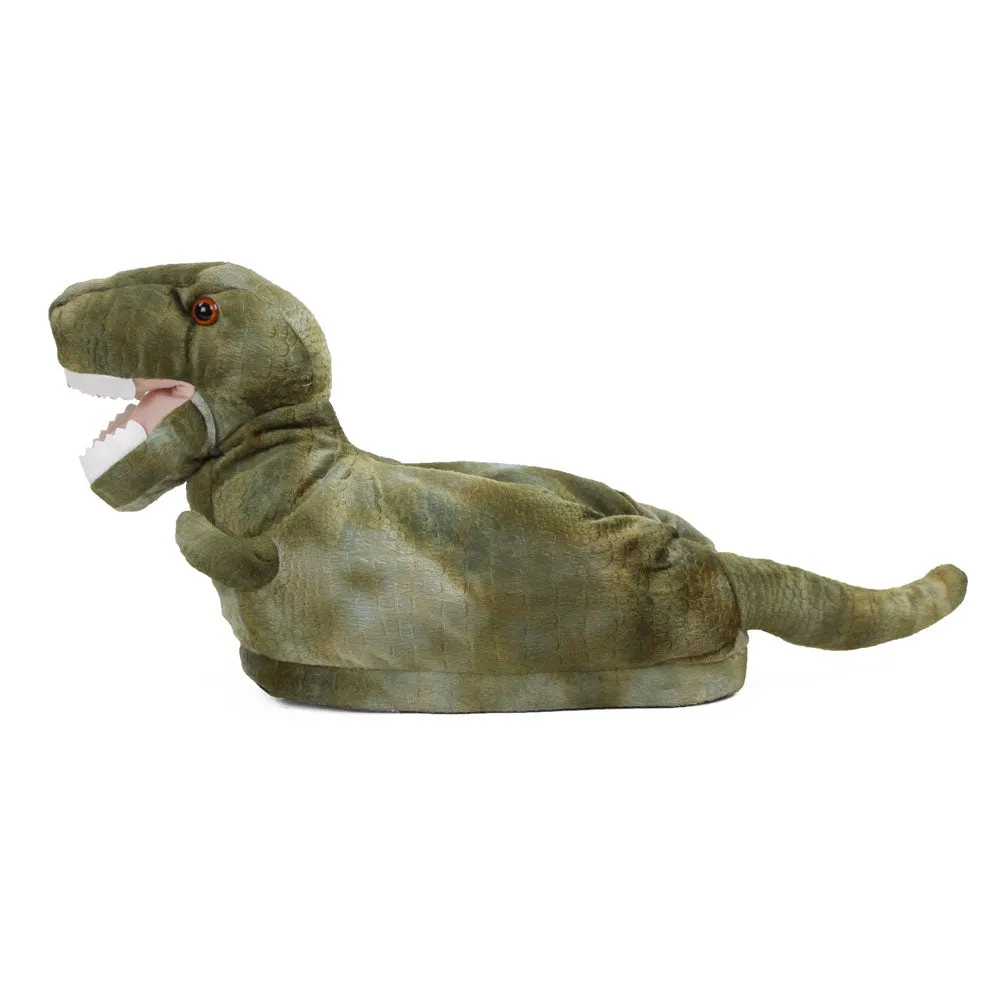 Dinosaur Slippers JulesRoche Plush Non-Slip Grips Novelty Design