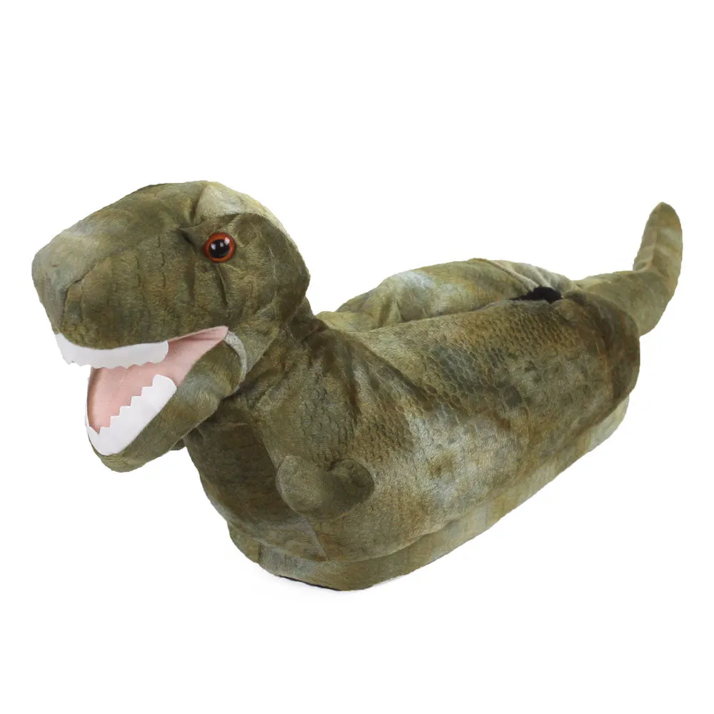 Dinosaur Slippers JulesRoche Plush Non-Slip Grips Novelty Design