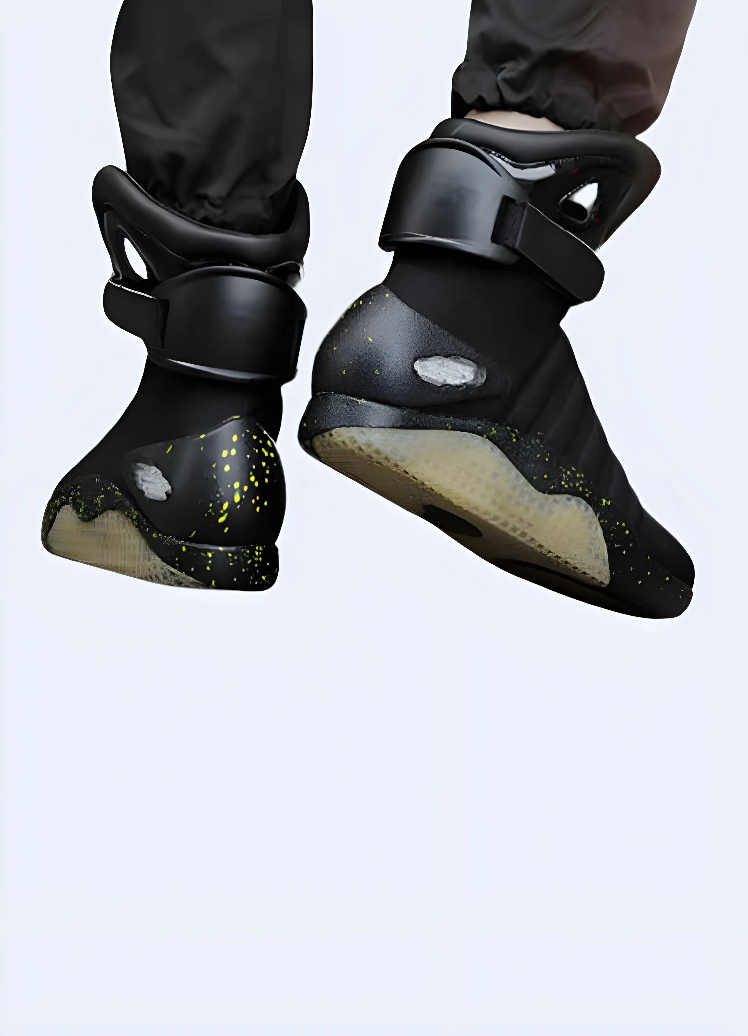 High-Top Futuristic Sneakers