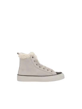 High-Top Suede Sneakers