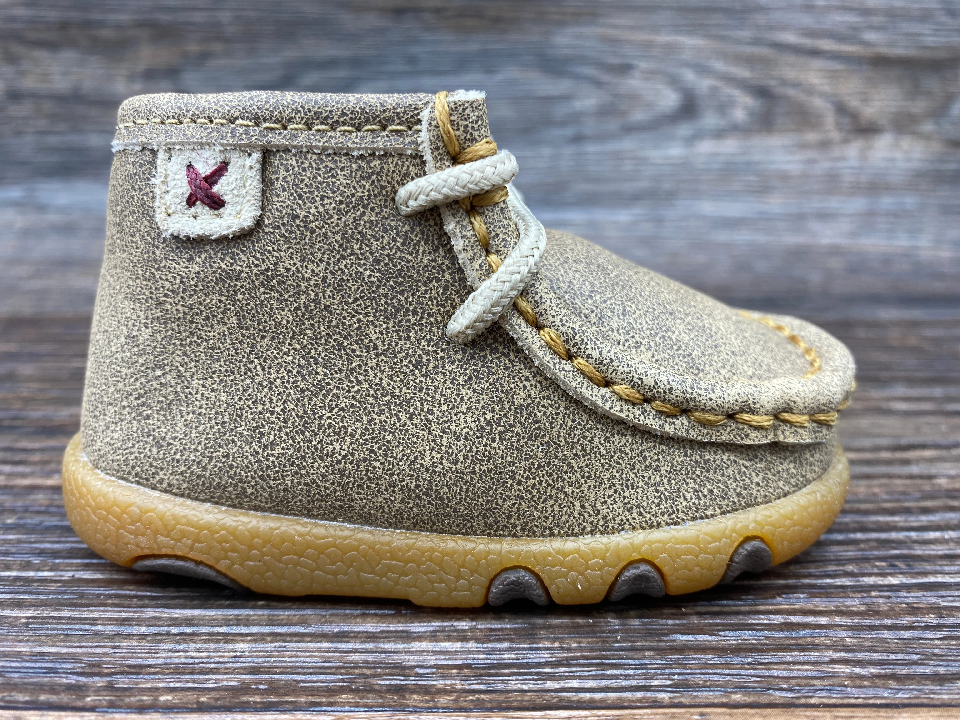 ica0005 Infant and Toddler Lace Up Driving Moc by Twisted X