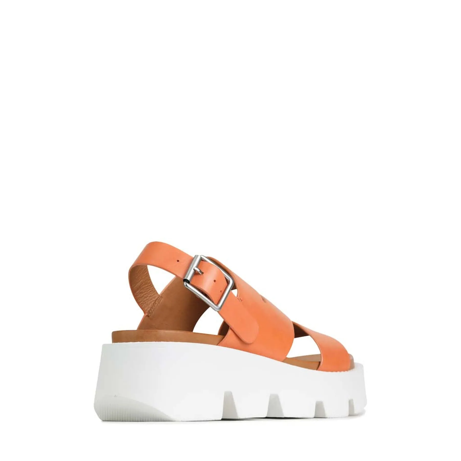 KAILI LEATHER PLATFORM WEDGE SANDALS