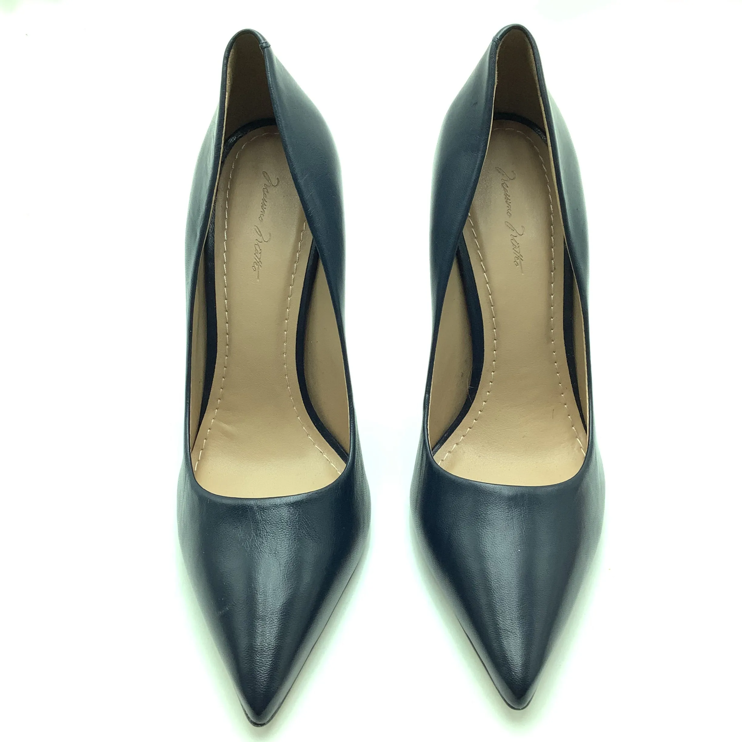 Mossimo Mateo Pumps Leather Navy Size: 7.5