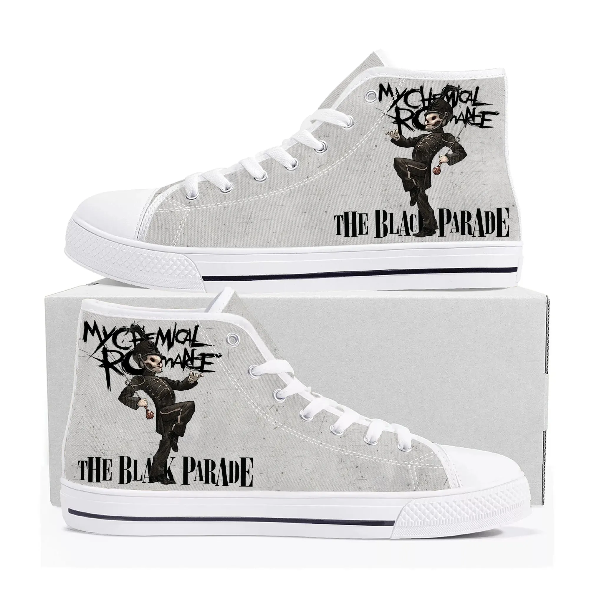 My Chemical Romance High Top Sneakers – Custom Rock Band Canvas Shoes for Men, Women, and Teens | Breathable, Casual, and Stylish