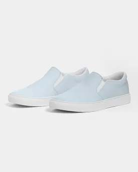 Pale Cyan Slip-On Canvas Sneakers | Men's | Bright Pale Cyan | C10M0Y0K0