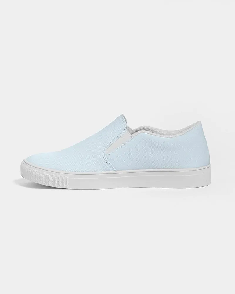 Pale Cyan Slip-On Canvas Sneakers | Men's | Bright Pale Cyan | C10M0Y0K0