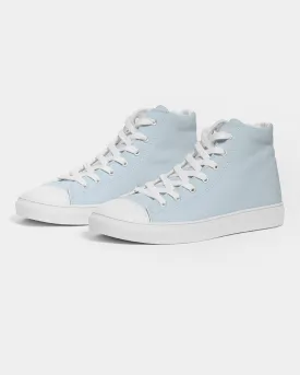 Pale Cyan Women's High-top Canvas Sneakers | Women's | Bright Pale Cyan | C10M0Y0K0