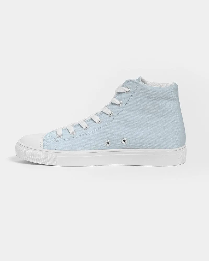 Pale Cyan Women's High-top Canvas Sneakers | Women's | Bright Pale Cyan | C10M0Y0K0