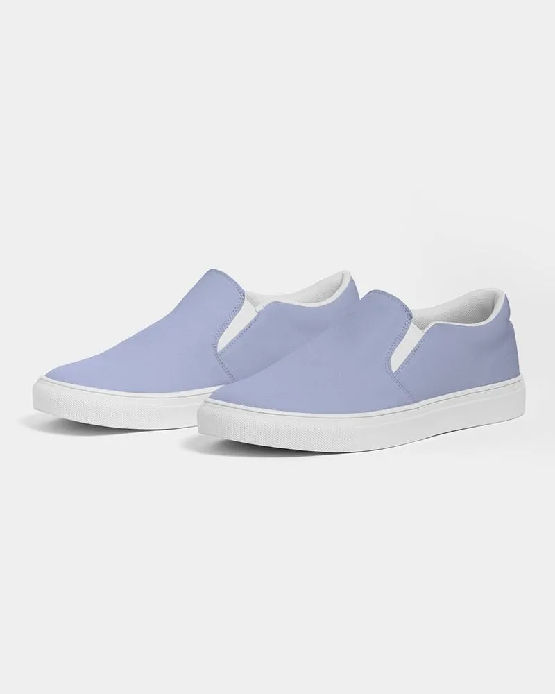 Pale Pastel Blue Slip-On Canvas Sneakers | Women's | Bright Pale Pastel Blue | C30M22Y0K0