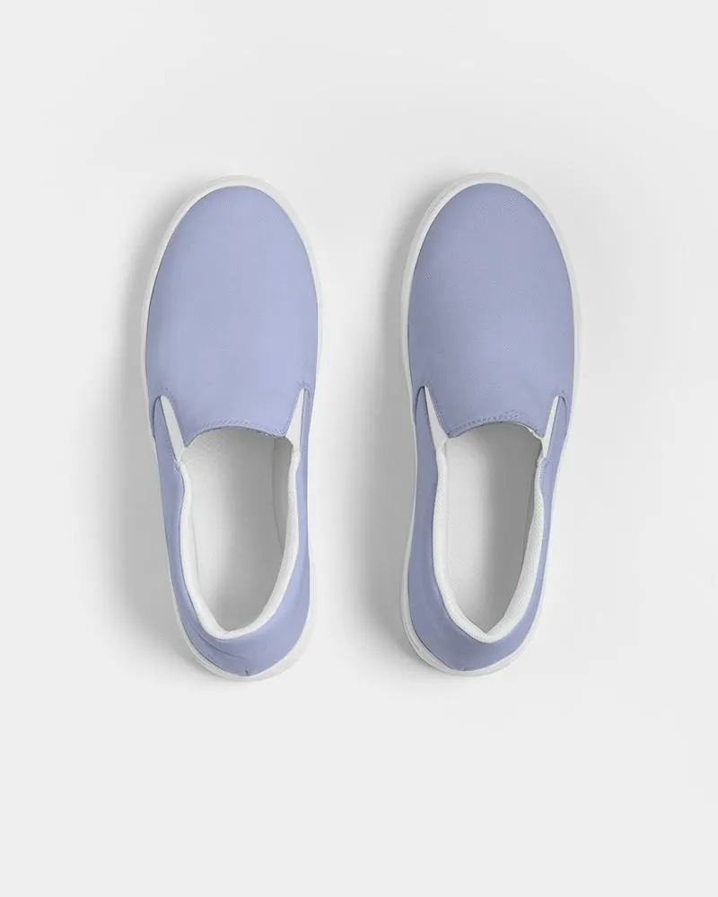 Pale Pastel Blue Slip-On Canvas Sneakers | Women's | Bright Pale Pastel Blue | C30M22Y0K0