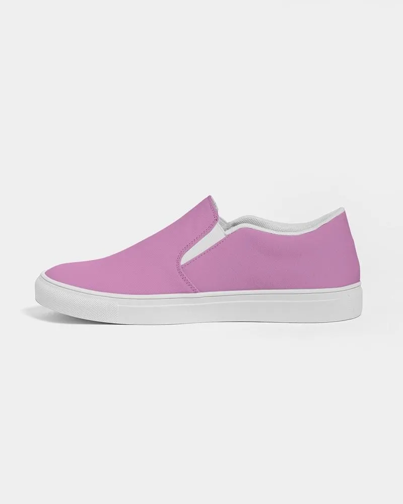 Pastel Magenta Purple Slip-On Canvas Sneakers | Men's | Bright Pastel Magenta Purple | C15M60Y0K0