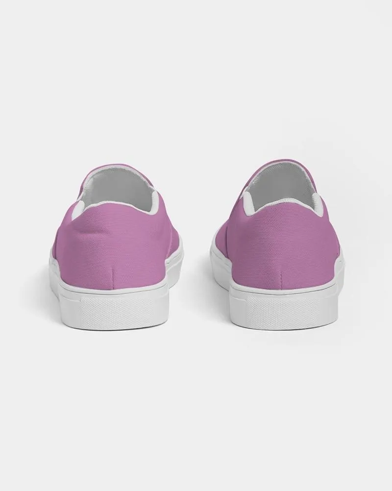 Pastel Magenta Purple Slip-On Canvas Sneakers | Men's | Bright Pastel Magenta Purple | C15M60Y0K0