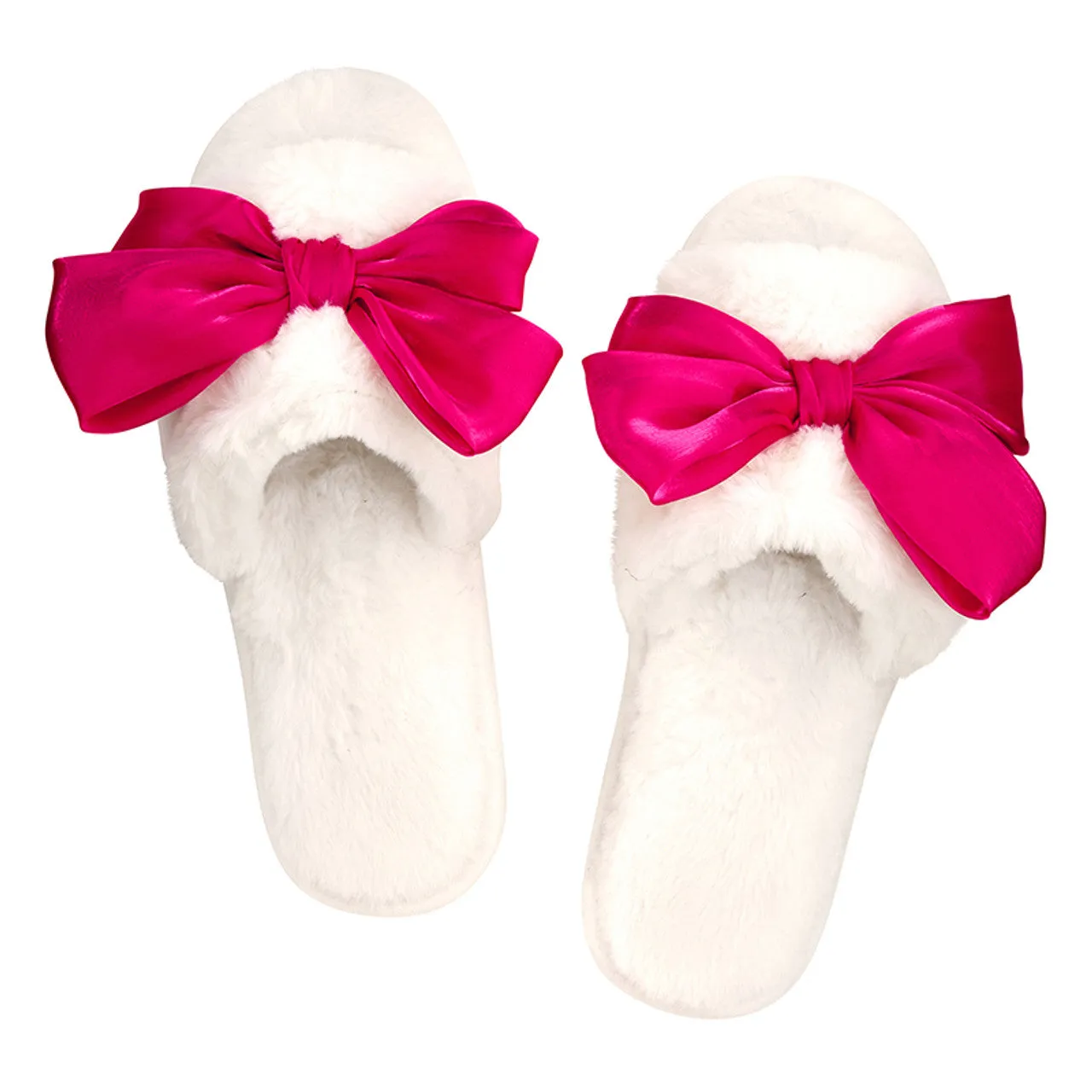 Pink Bow Slippers