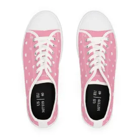 Pink Hearts Women's Low Top Sneakers