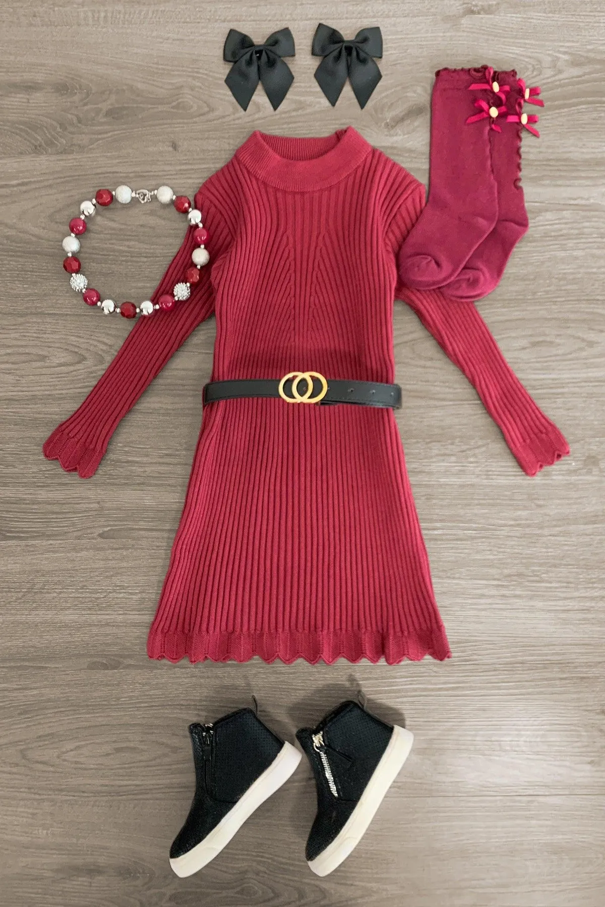 Ribbed Sweater Dress