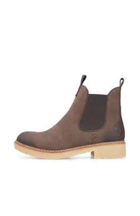 Rieker Lunar Brown Wool Lined Ankle Boot