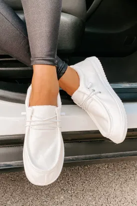 Routine Check Canvas Slip-On Sneakers (White)