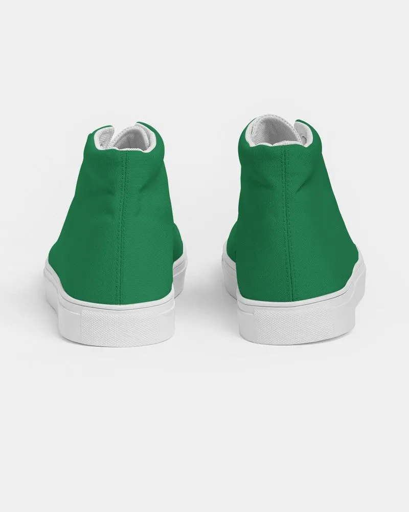 Shaded Green High-Top Canvas Sneakers | Men's | C100M0Y100K30