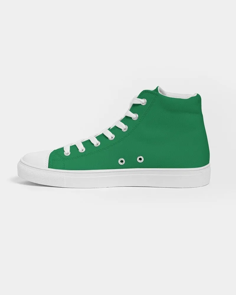 Shaded Green High-Top Canvas Sneakers | Men's | C100M0Y100K30