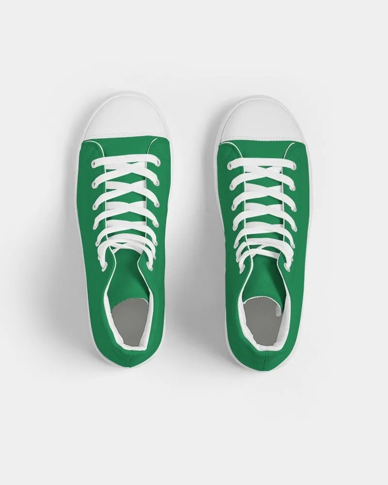 Shaded Green High-Top Canvas Sneakers | Men's | C100M0Y100K30