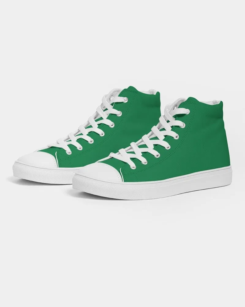 Shaded Green High-Top Canvas Sneakers | Men's | C100M0Y100K30