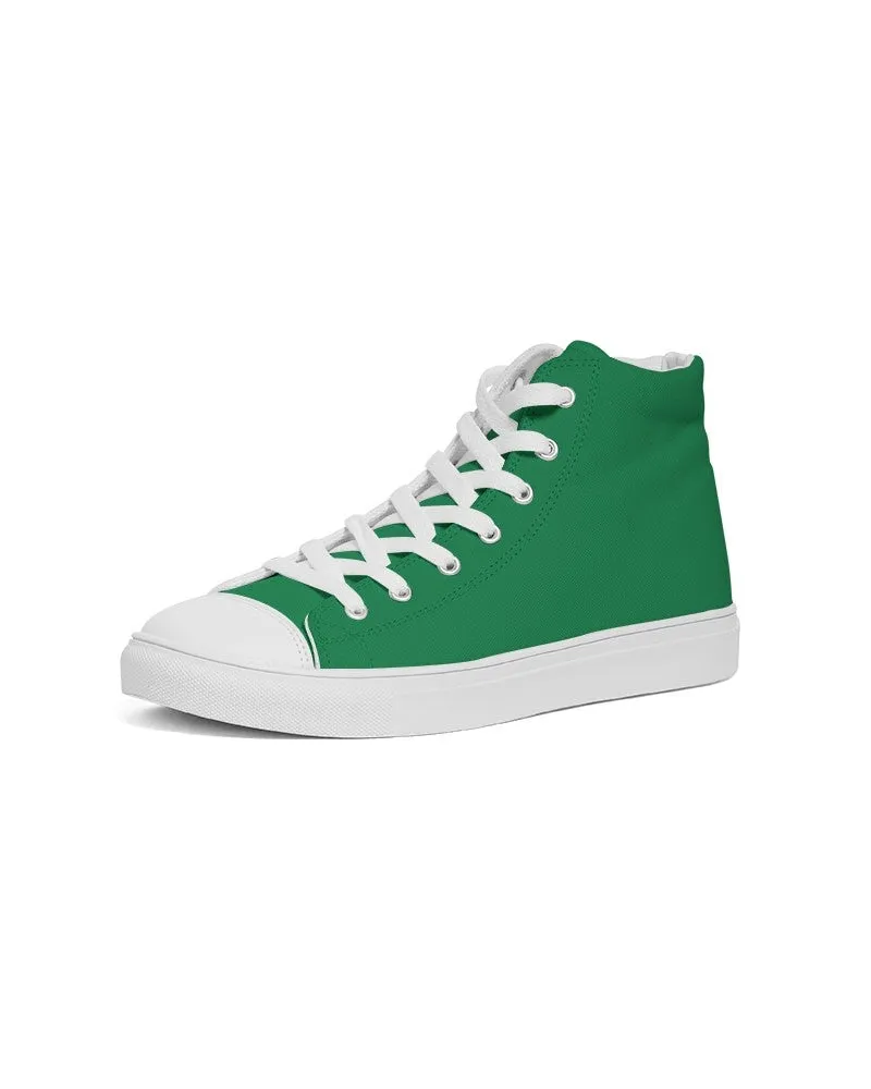 Shaded Green High-Top Canvas Sneakers | Men's | C100M0Y100K30