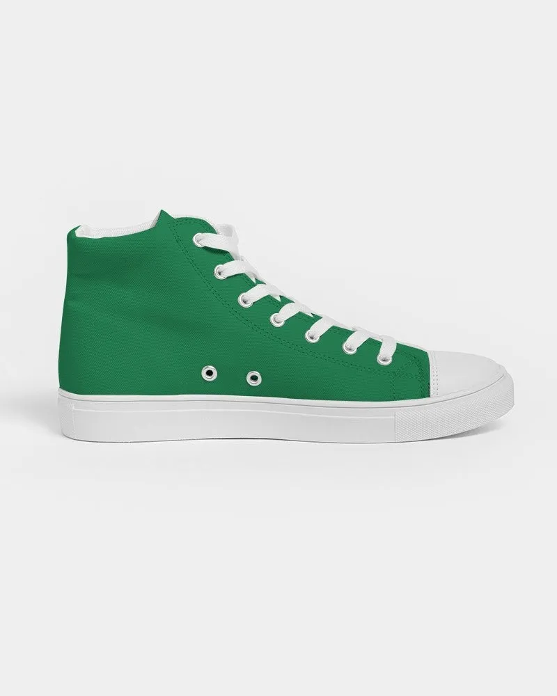 Shaded Green High-Top Canvas Sneakers | Men's | C100M0Y100K30