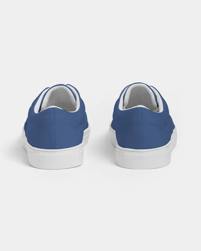 Shaded Midtone Blue Canvas Sneakers | Men's | C80M60Y0K30