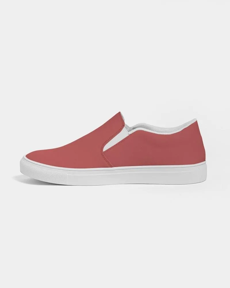 Shaded Midtone Red Slip-On Canvas Sneakers | Men's | C0M80Y60K30