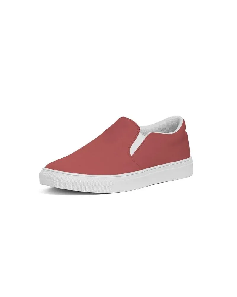 Shaded Midtone Red Slip-On Canvas Sneakers | Men's | C0M80Y60K30