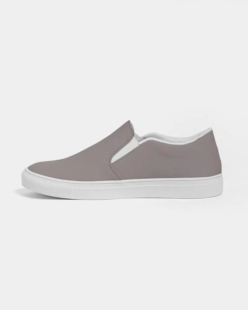 Shaded Pale Pastel Brown Slip-On Canvas Sneakers | Women's | C30M30Y30K30