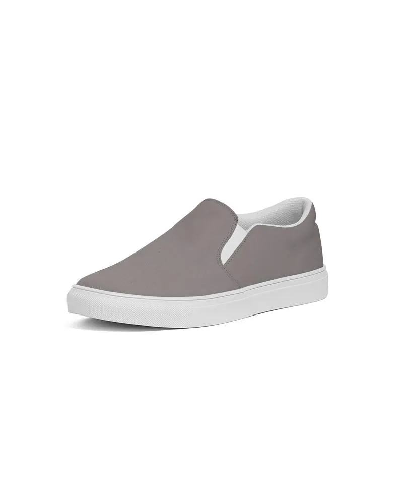 Shaded Pale Pastel Brown Slip-On Canvas Sneakers | Women's | C30M30Y30K30