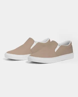 Shaded Pale Pastel Orange Brown Slip-On Canvas Sneakers | Women's | C0M22Y30K30