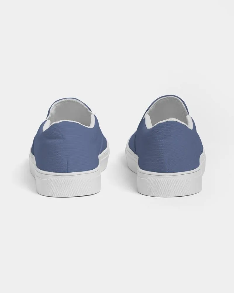 Shaded Pastel Blue Slip-On Canvas Sneakers | Men's | C60M45Y0K30