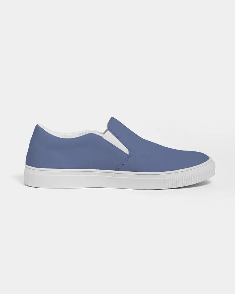 Shaded Pastel Blue Slip-On Canvas Sneakers | Men's | C60M45Y0K30