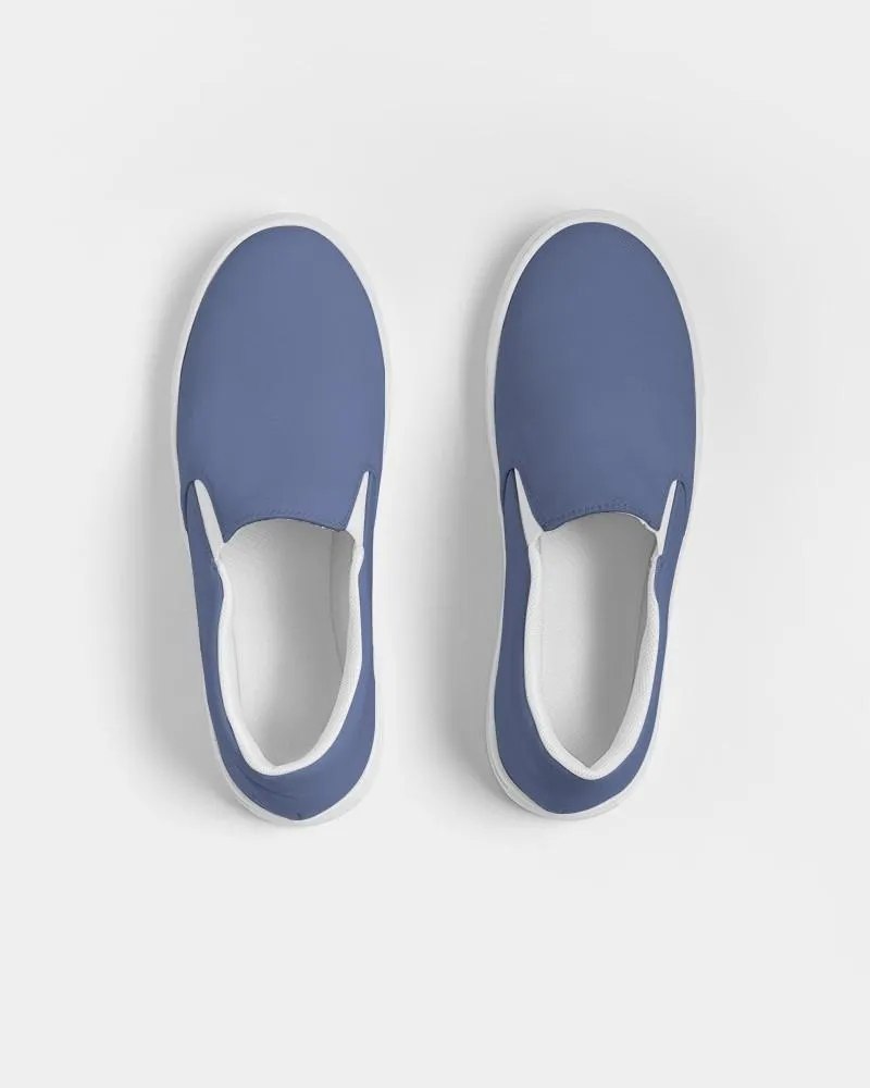 Shaded Pastel Blue Slip-On Canvas Sneakers | Men's | C60M45Y0K30