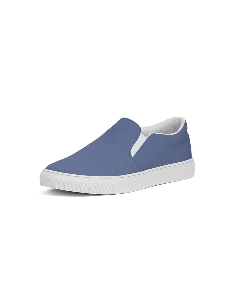 Shaded Pastel Blue Slip-On Canvas Sneakers | Men's | C60M45Y0K30