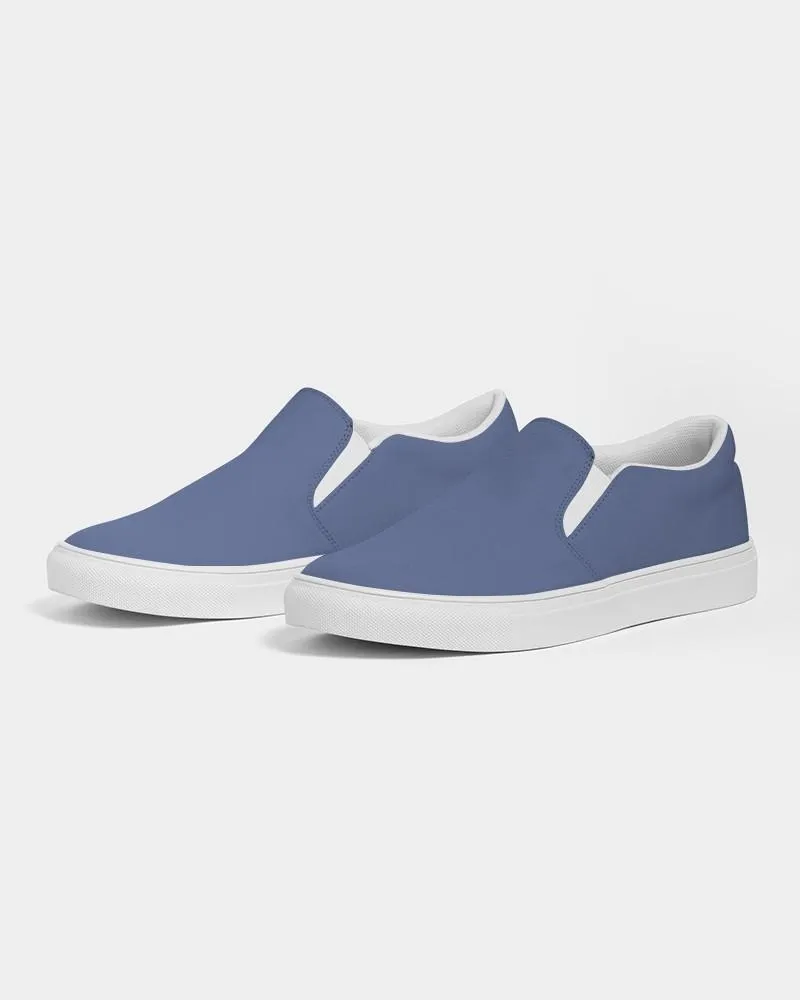 Shaded Pastel Blue Slip-On Canvas Sneakers | Men's | C60M45Y0K30